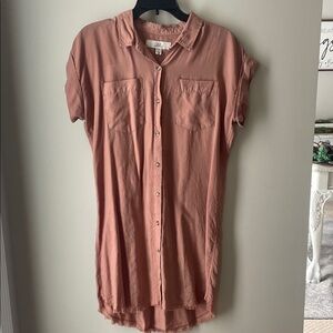 Thread & Supply Rose Button-Up Top